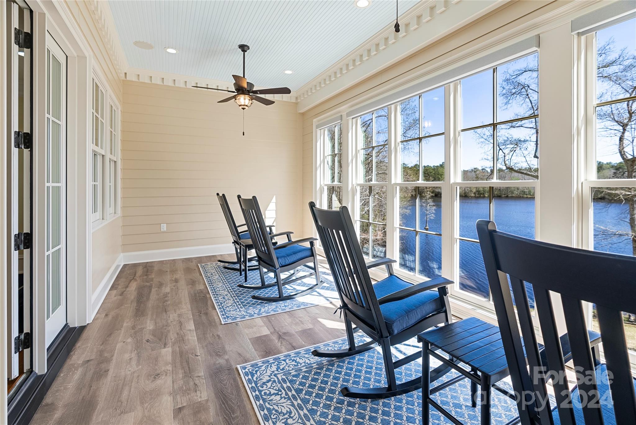 229 Joseph Kershaw Road Eastover, SC 29044 - Photo 21 of 48 a view of a dining room with furniture window and wooden floor