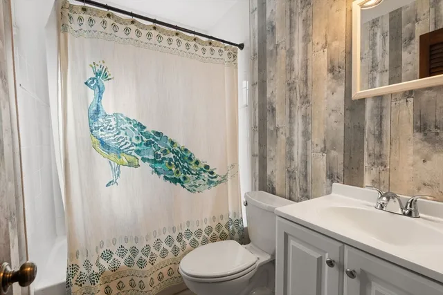 an empty room with closet