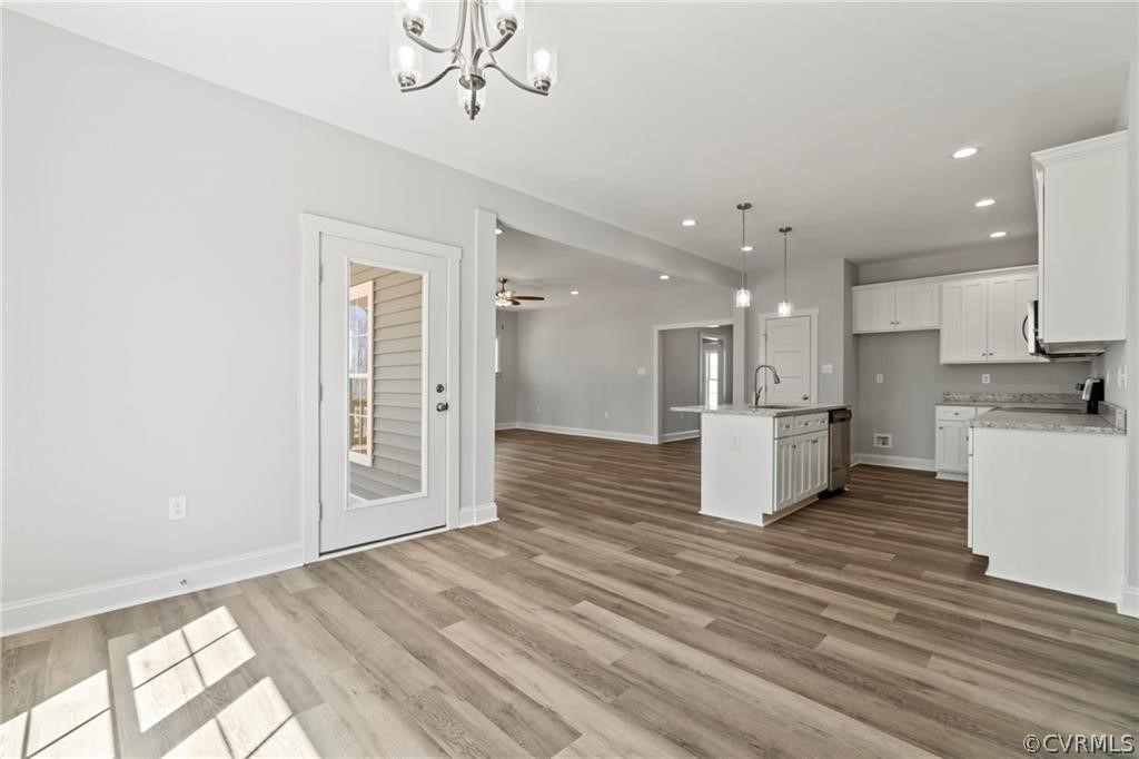 2148 Sandy Hook Road Goochland, VA 23063 - Photo 15 of 34 a view of kitchen and kitchen with wooden floor