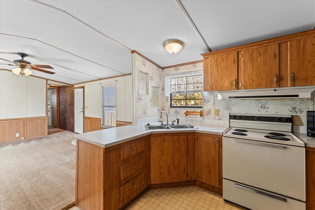 12001 Rhodine Road Riverview, FL 33579 - Photo 16 of 61 a kitchen that has a sink and a stove in it