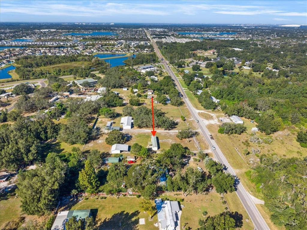 12001 Rhodine Road Riverview, FL 33579 - Photo 51 of 61 an aerial view of residential houses with outdoor space
