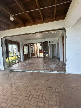 a view of a porch