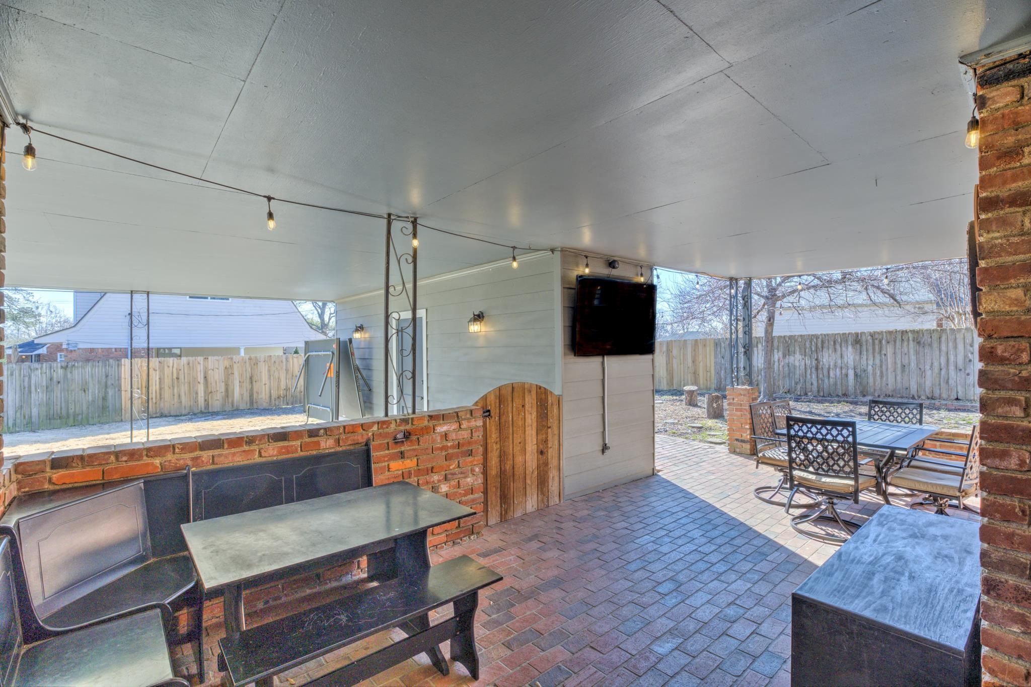 6461 Messick Road Memphis, TN 38119 - Photo 22 of 25 This is a Custom Brick Patio and Pretty Entry from Carport