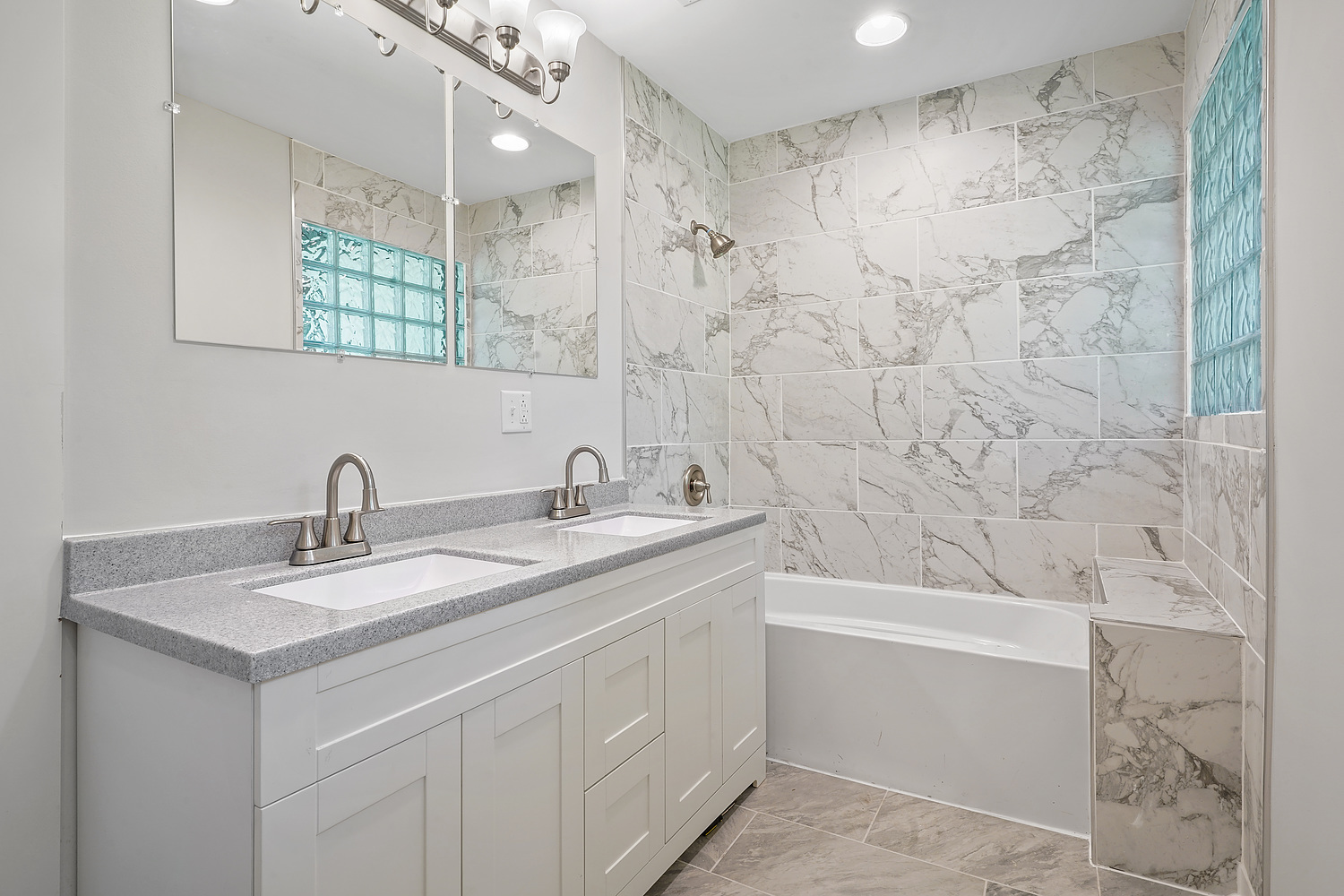 Undisclosed Address Park Forest, IL 60466 - Photo 10 of 16 a bathroom with a sink a toilet and shower