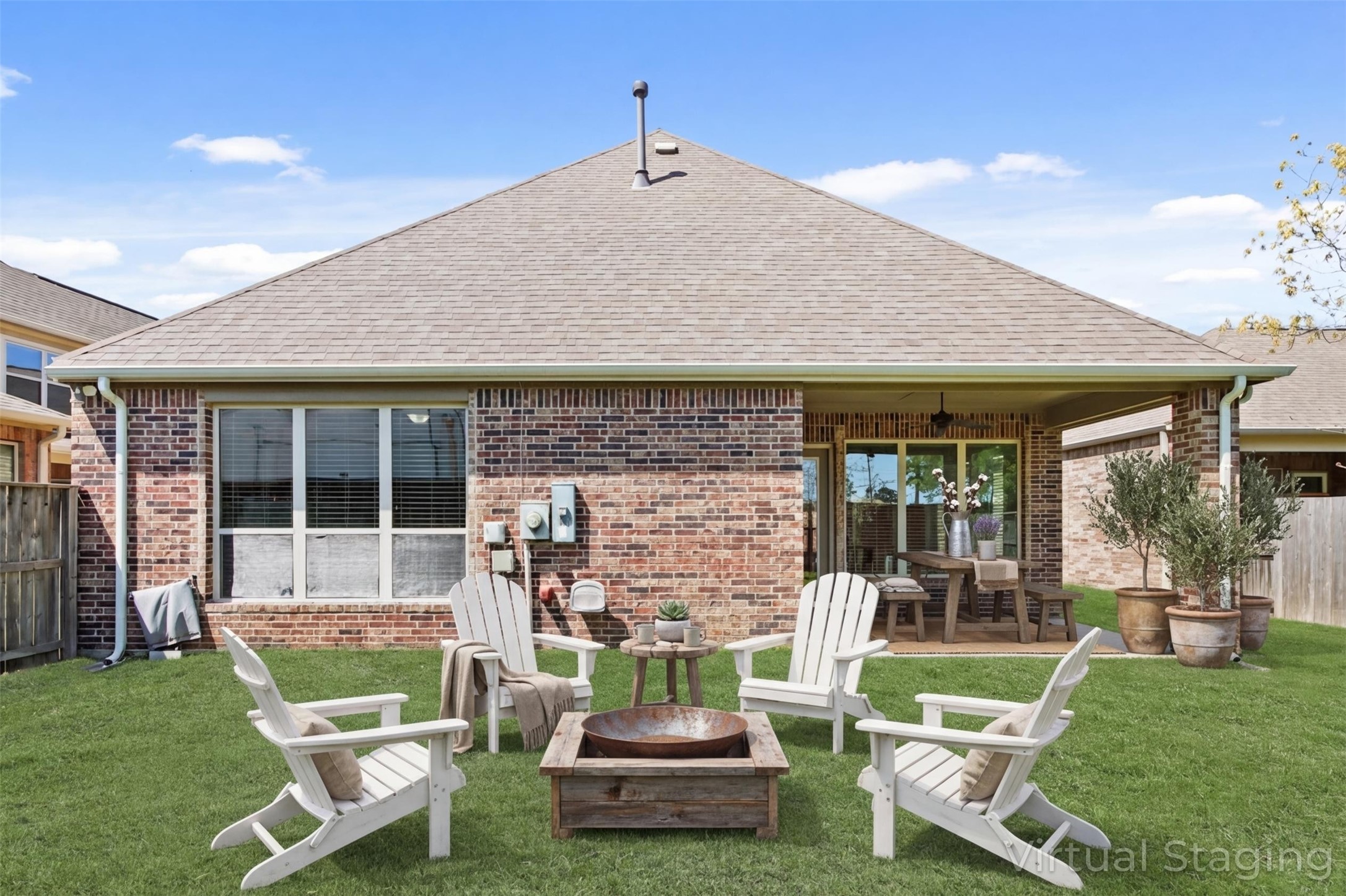 8931 Leaning Hollow Lane Spring, TX 77379 - Photo 38 of 38 VIRTUALLY STAGED BACK YARD.