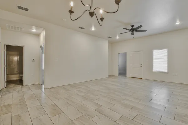 a view of an empty room