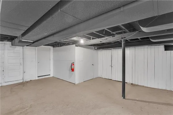 a view of a storage & utility room