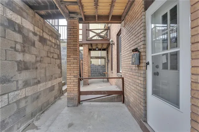 a view of a house with a patio