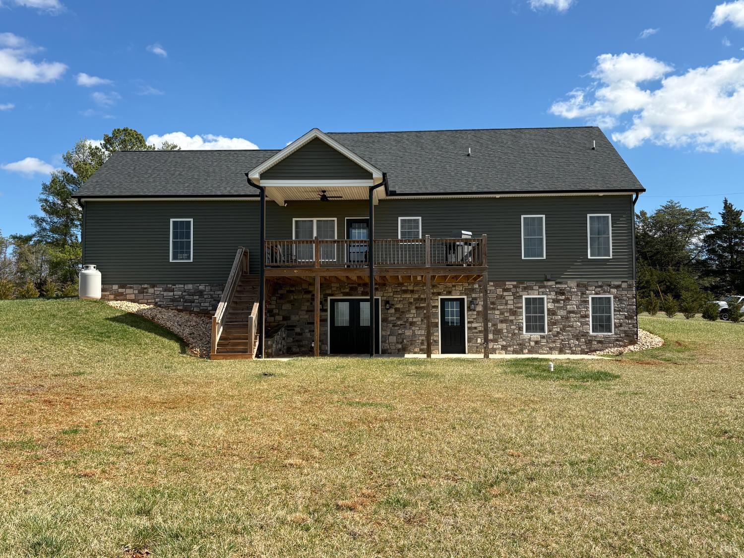 2142 Clarks Road Rustburg, VA 24588 - Photo 68 of 70 a front view of a house with yard and garage