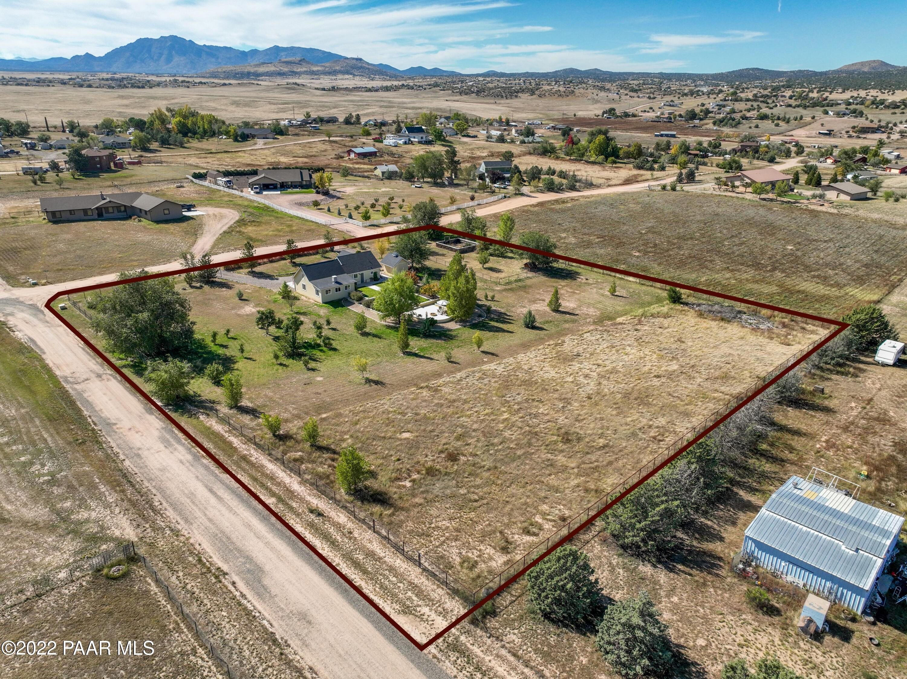 2290 West Canta Libre Road Chino Valley, AZ 86323 - Photo 41 of 45 041_Aerial w Lot Lines