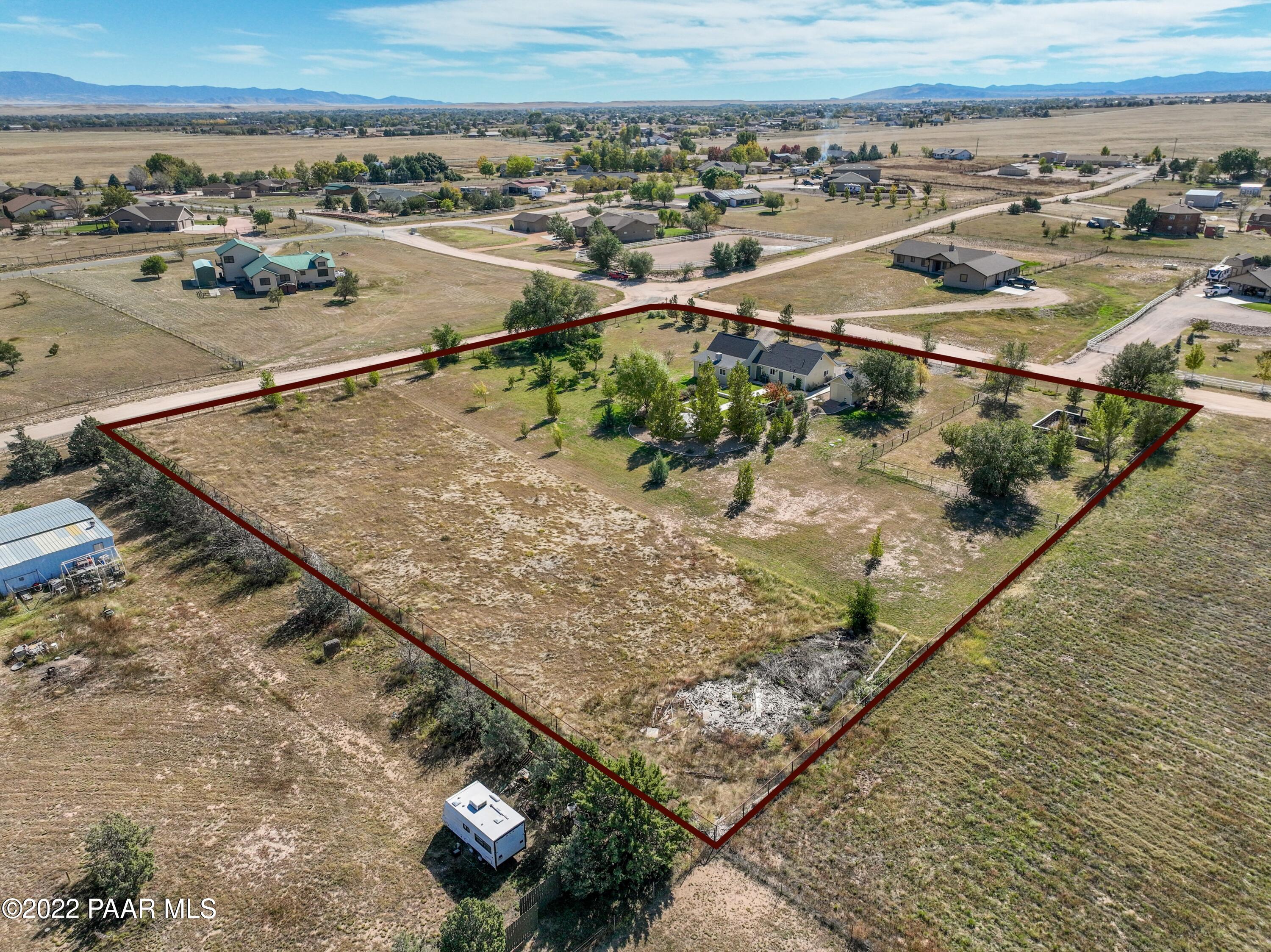2290 West Canta Libre Road Chino Valley, AZ 86323 - Photo 42 of 45 042_Back of Lot Aerial