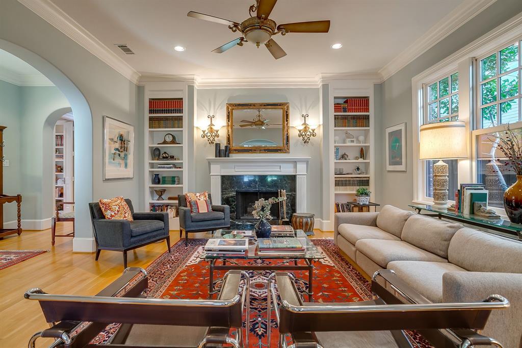 1620 Western Avenue Fort Worth, TX 76107 - Photo 13 of 40 a living room with furniture and a fireplace