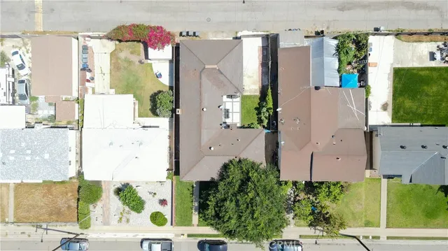 aerial view of a house