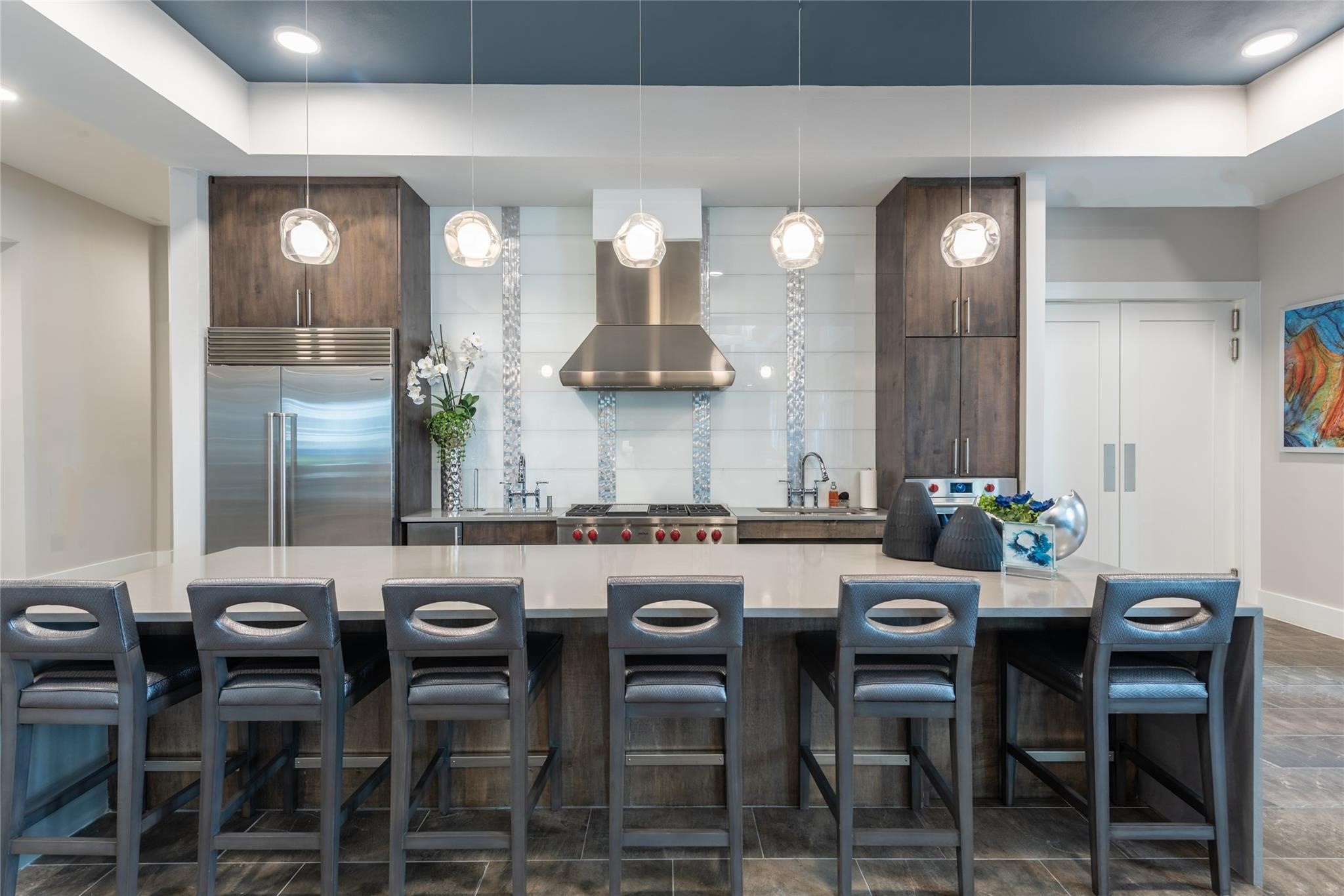 3100 Kramer Lane, Unit 102 Austin, TX 78758 - Photo 5 of 16 a kitchen with a dining table chairs and view living room