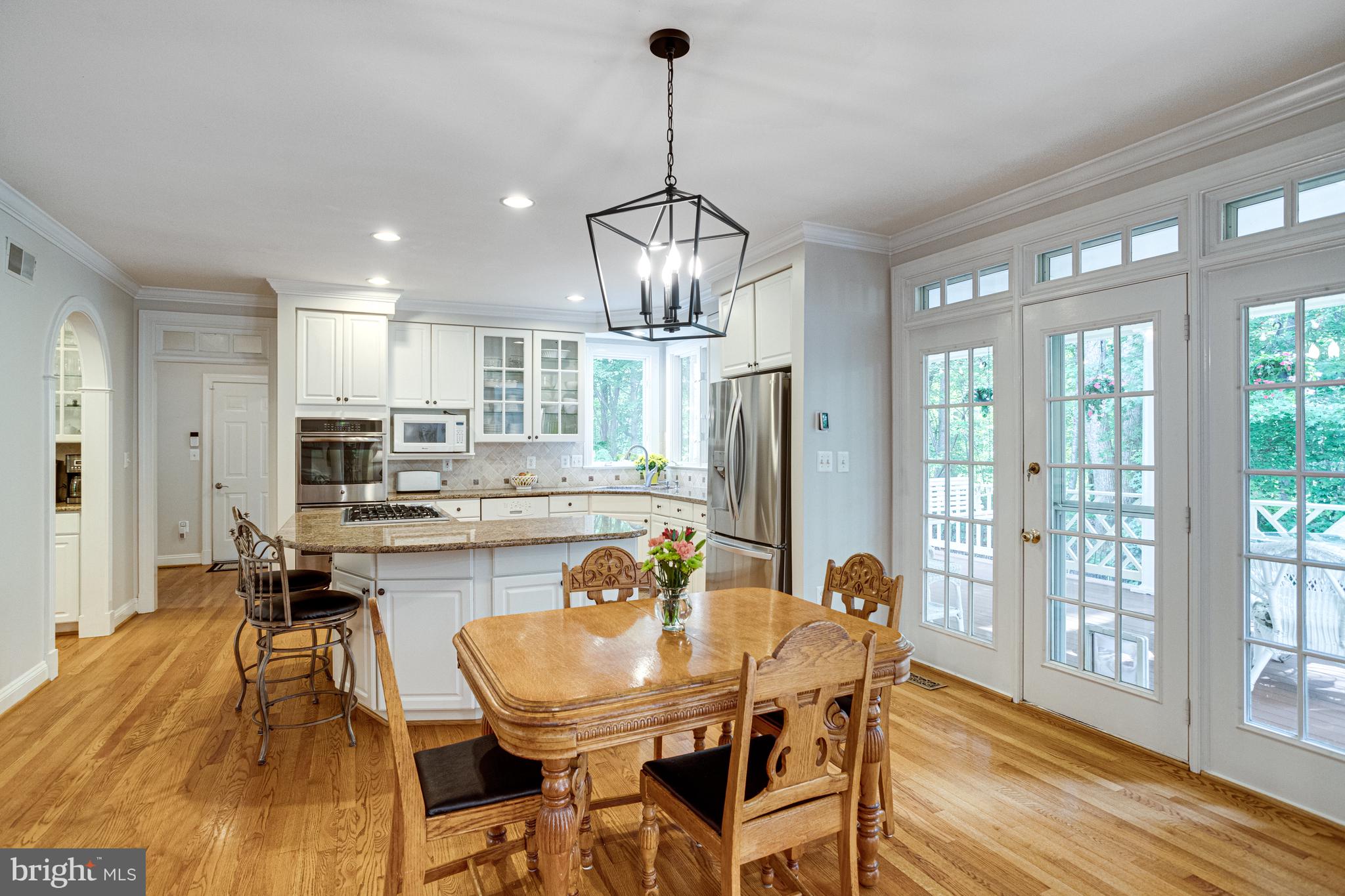 11901 Chapel Road Clifton, VA 20124 - Photo 32 of 98 French Doors with Transoms Open to Porch