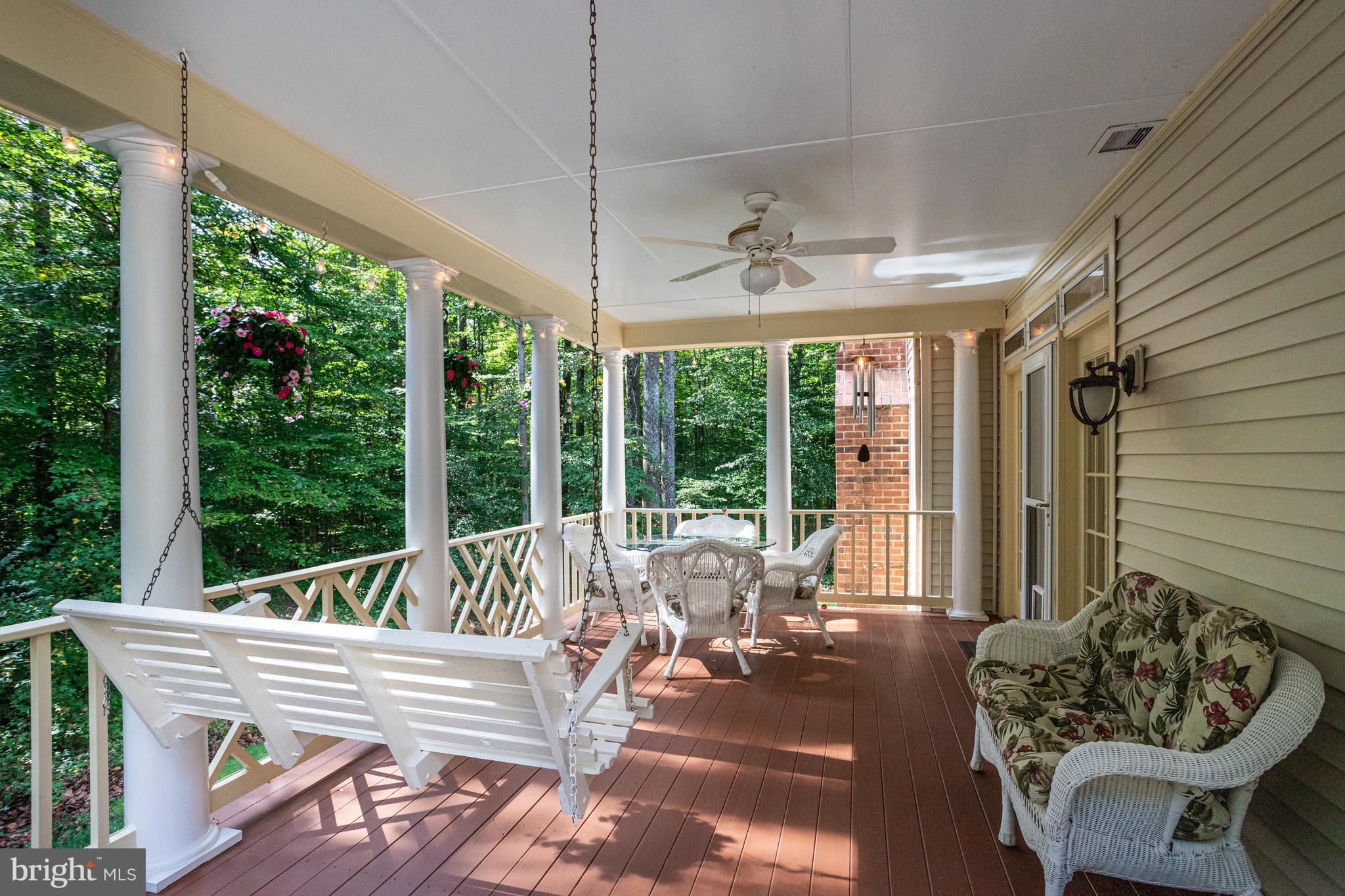 11901 Chapel Road Clifton, VA 20124 - Photo 34 of 98 Bench Swing on Porch Conveys