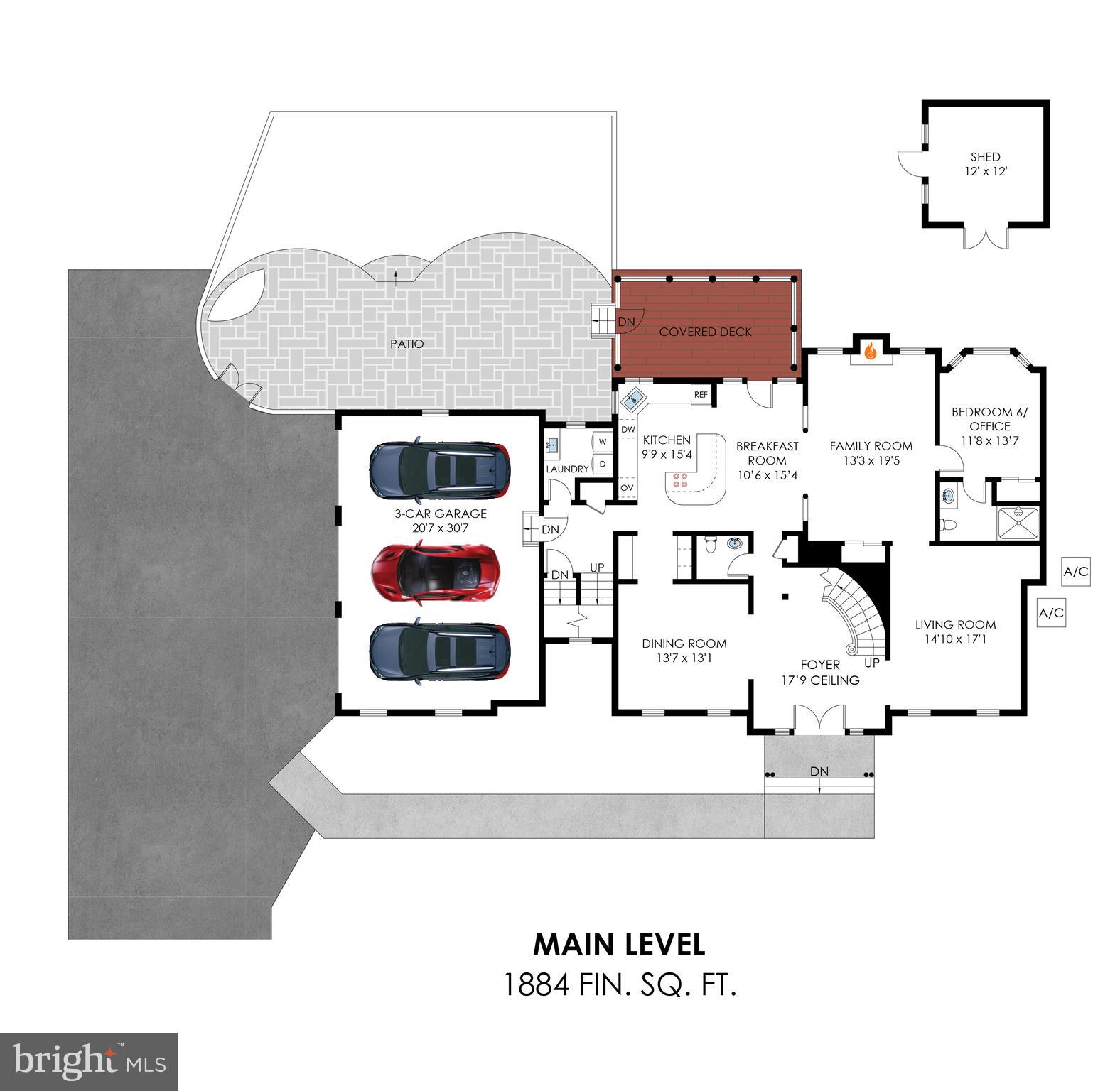 11901 Chapel Road Clifton, VA 20124 - Photo 96 of 98 MAIN LEVEL FLOOR PLAN