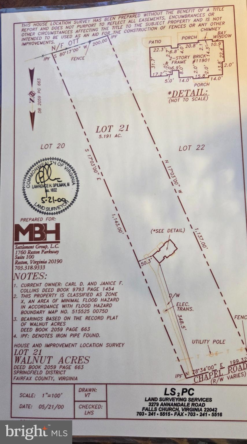 11901 Chapel Road Clifton, VA 20124 - Photo 93 of 98 PLAT