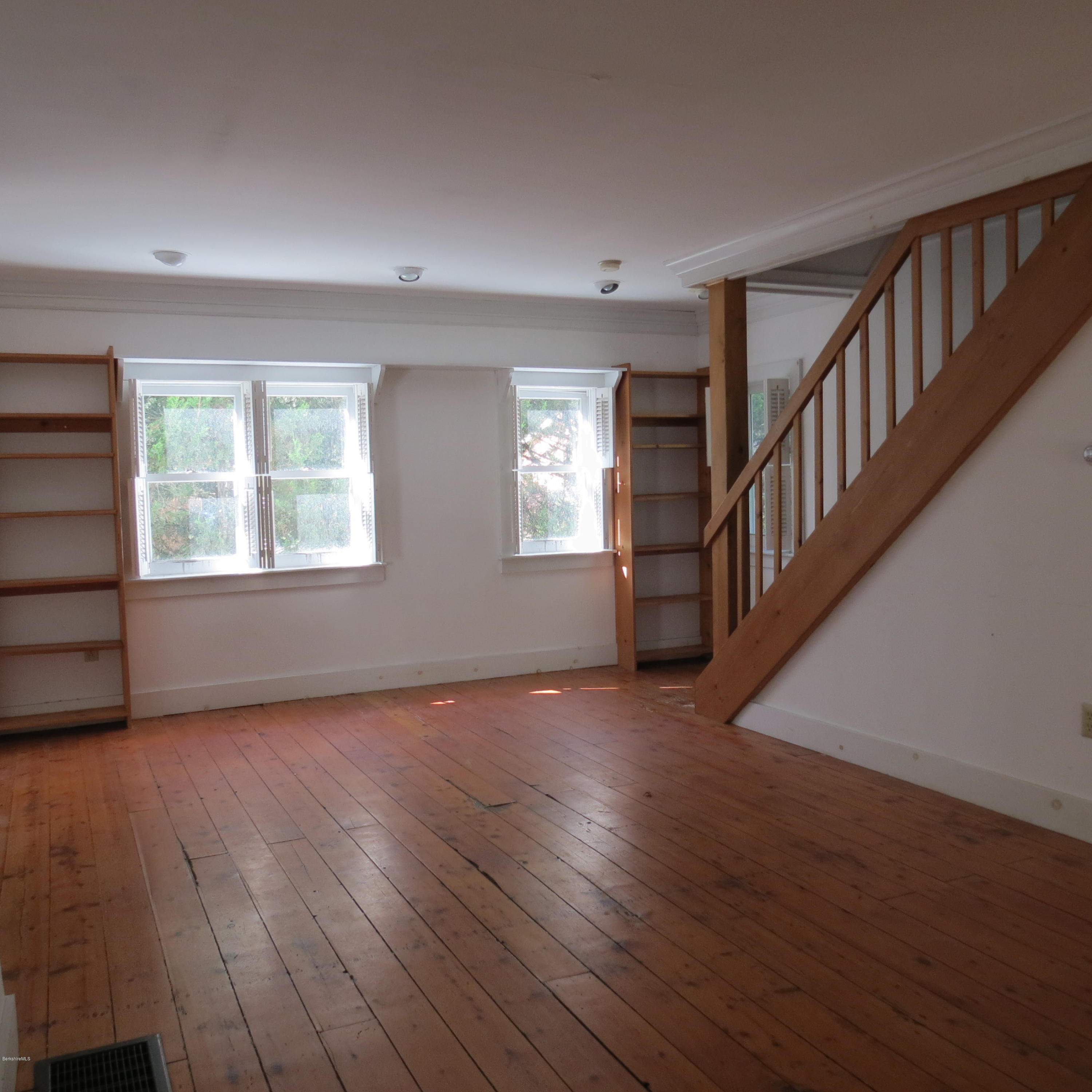 518 Cold Spring Road Williamstown, MA 01267 - Photo 29 of 42 Lvng rm front windows - stairs to 2nd fl
