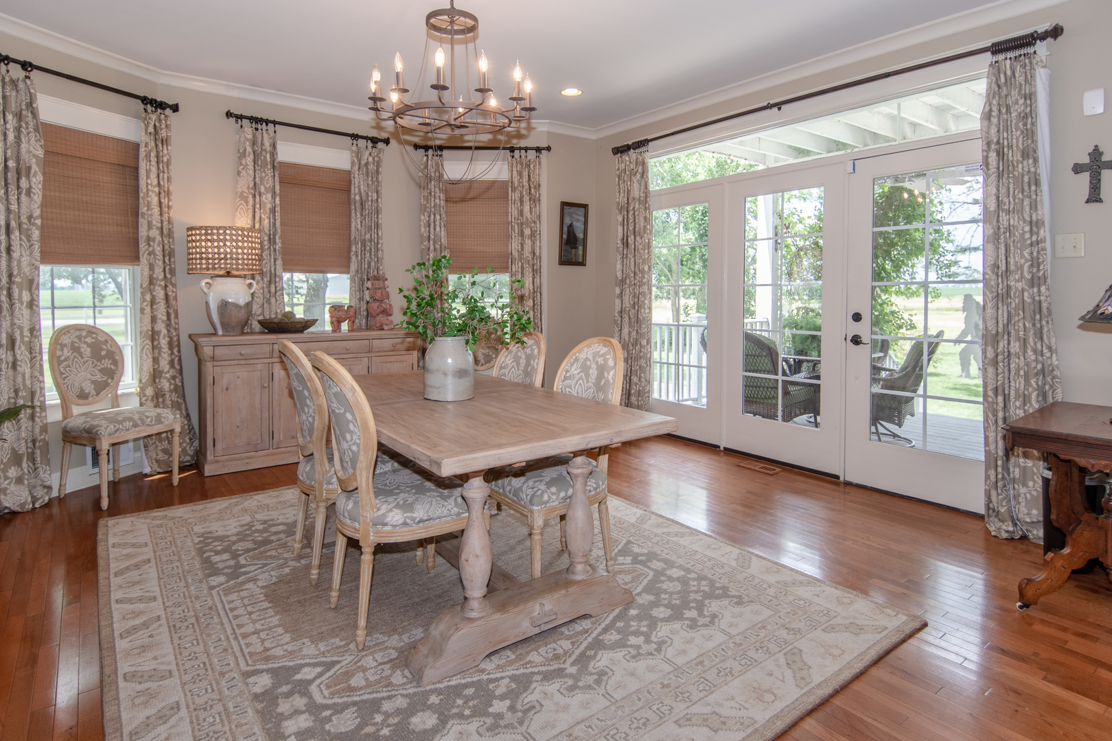 7961 Chicago Road Minooka, IL 60447 - Photo 33 of 63 a view of a dining room with furniture window and wooden floor