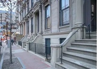 a view of a building with stairs