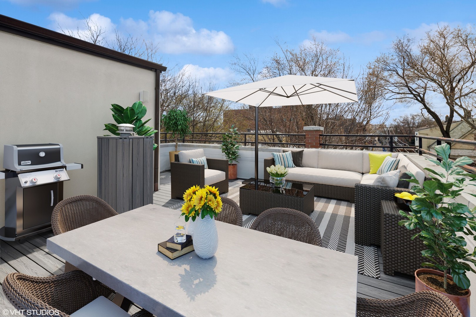 1608 West Grace Street Chicago, IL 60613 - Photo 20 of 25 a view of a dining room with furniture and chandelier