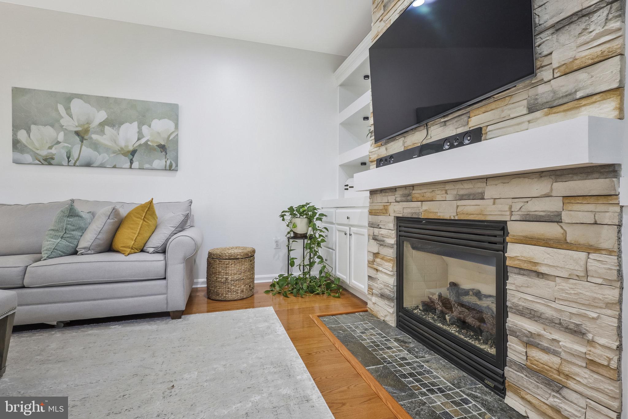 7715 Ridgepark Court Springfield, VA 22153 - Photo 26 of 69 Stack Stones Surrounding Fireplace