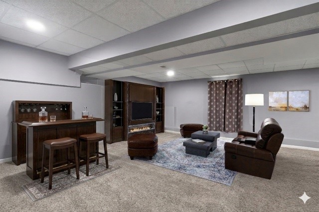 245 Jackson Schoolhouse Road Burrillville, RI 02859 - Photo 28 of 38 Finished basement virtually staged