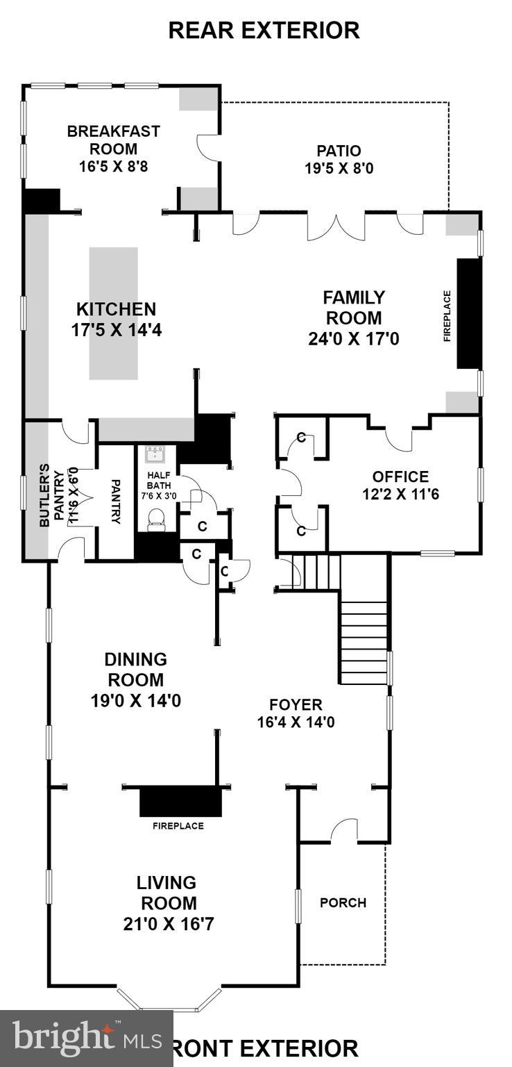 5607 Chesterbrook Road Bethesda, MD 20816 - Photo 63 of 65 Main Level Floor Plan