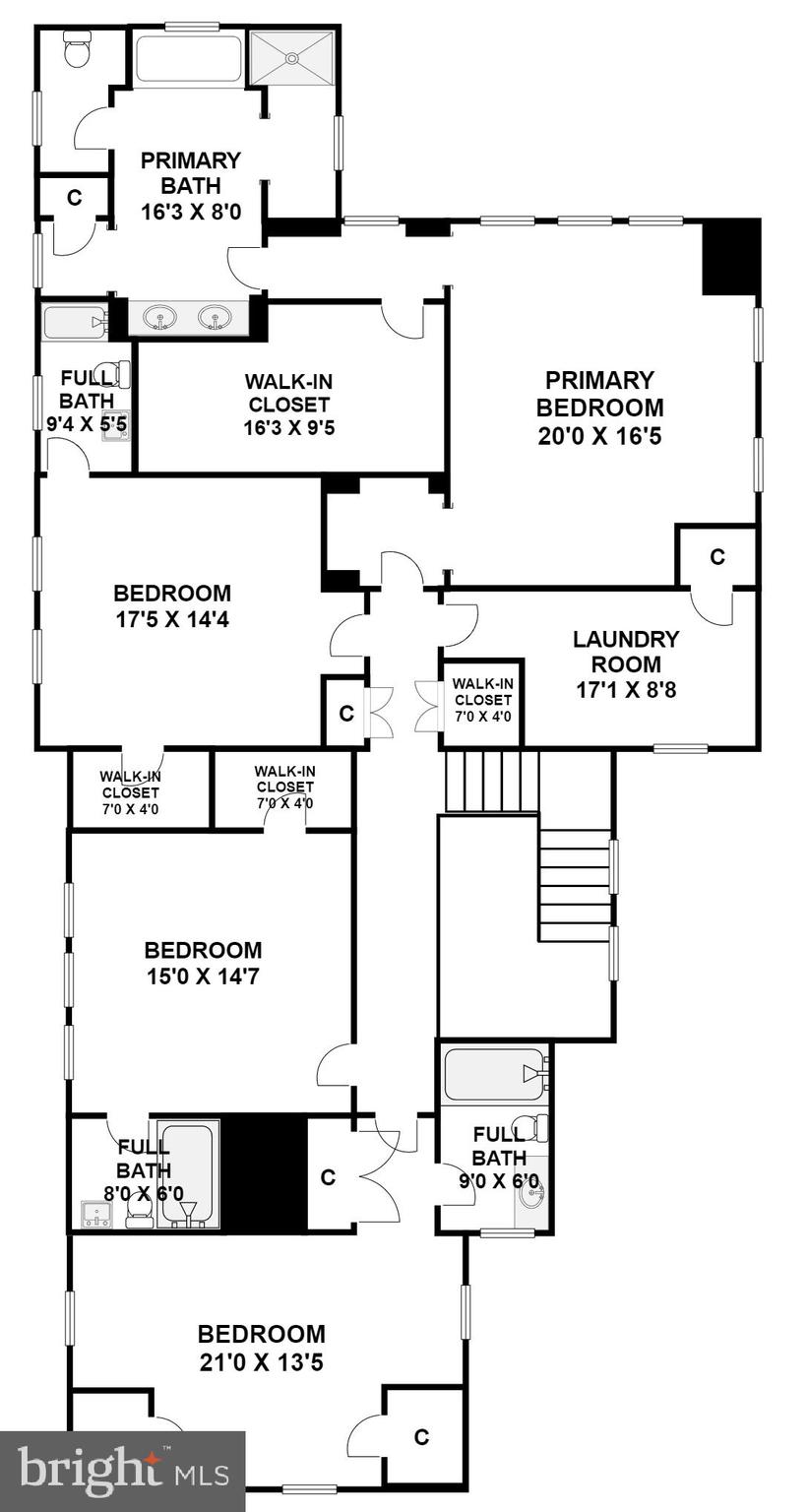 5607 Chesterbrook Road Bethesda, MD 20816 - Photo 64 of 65 Upper Level Floor Plan