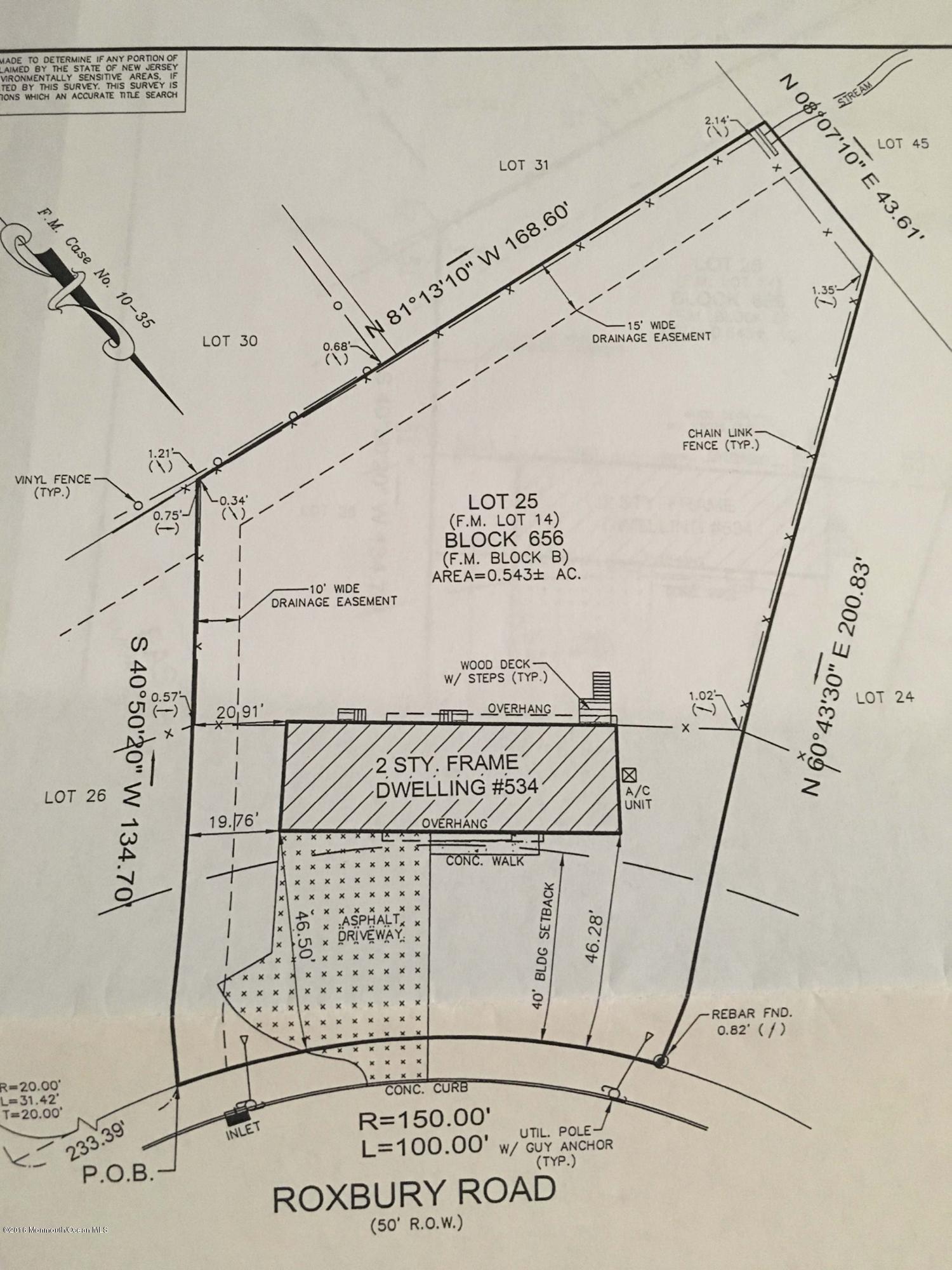 534 Roxbury Road Belford, NJ 07718 - Photo 17 of 17 534 survey