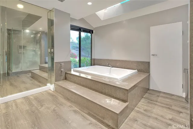 a view of city and mountain