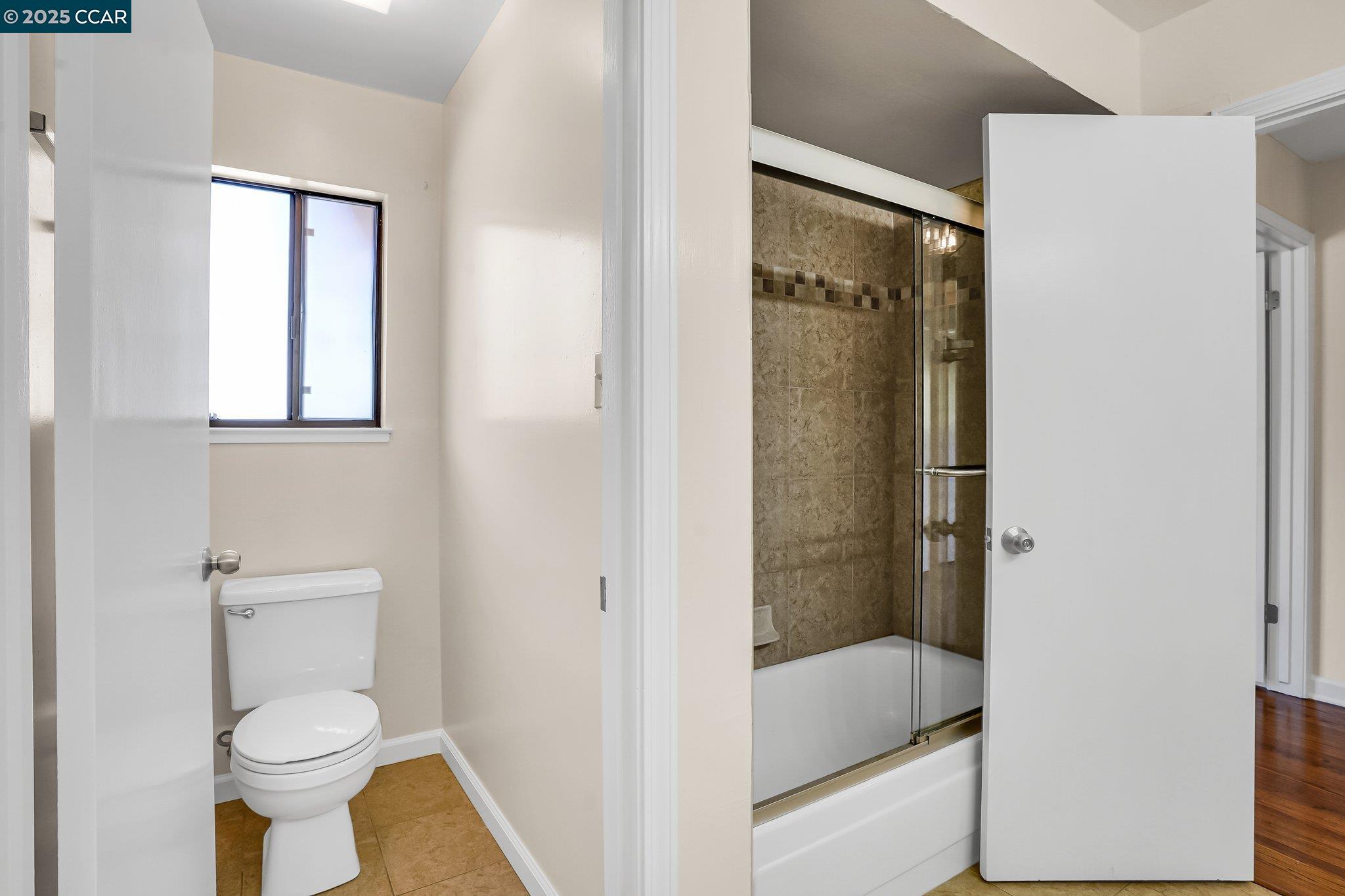 348 Barrett Circle Danville, CA 94526 - Photo 23 of 41 a bathroom with a granite countertop sink toilet and shower