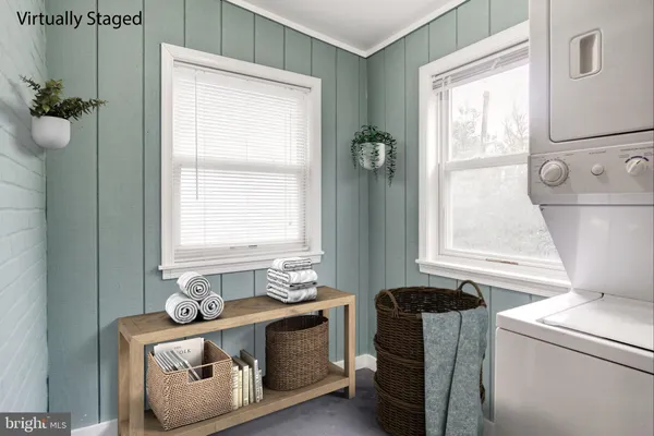 a room with storage and utility