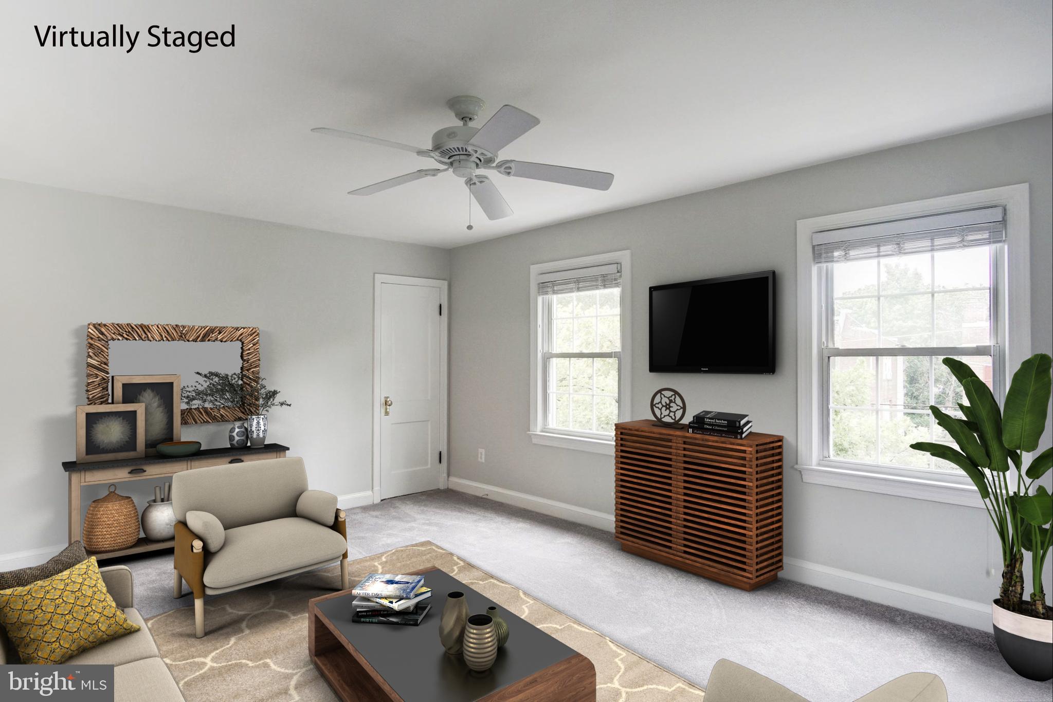 2335 40th Street Northwest, Unit 3 Washington, DC 20007 - Photo 4 of 22 Living Room w/coat closet