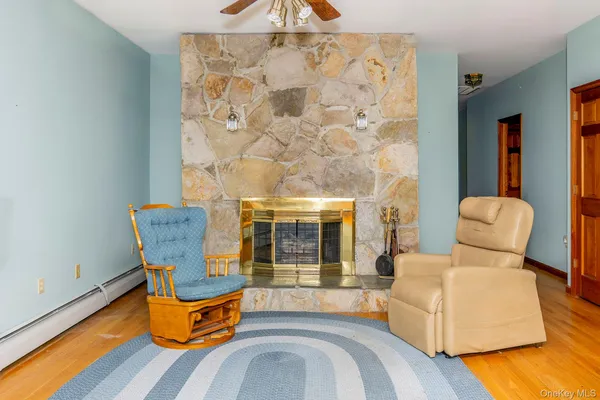 a outdoor living space with patio furniture