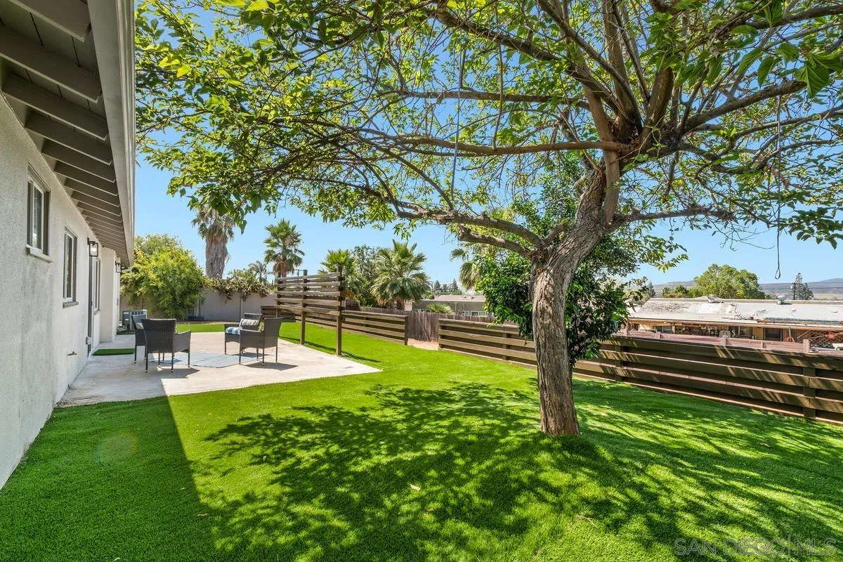 9257 Ruffin Road Santee, CA 92071 - Photo 19 of 28 a view of a backyard with sitting area
