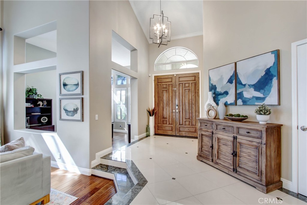 12036 Wood Ranch Road Granada Hills, CA 91344 - Photo 6 of 55 Foyer- 2 story ceilings