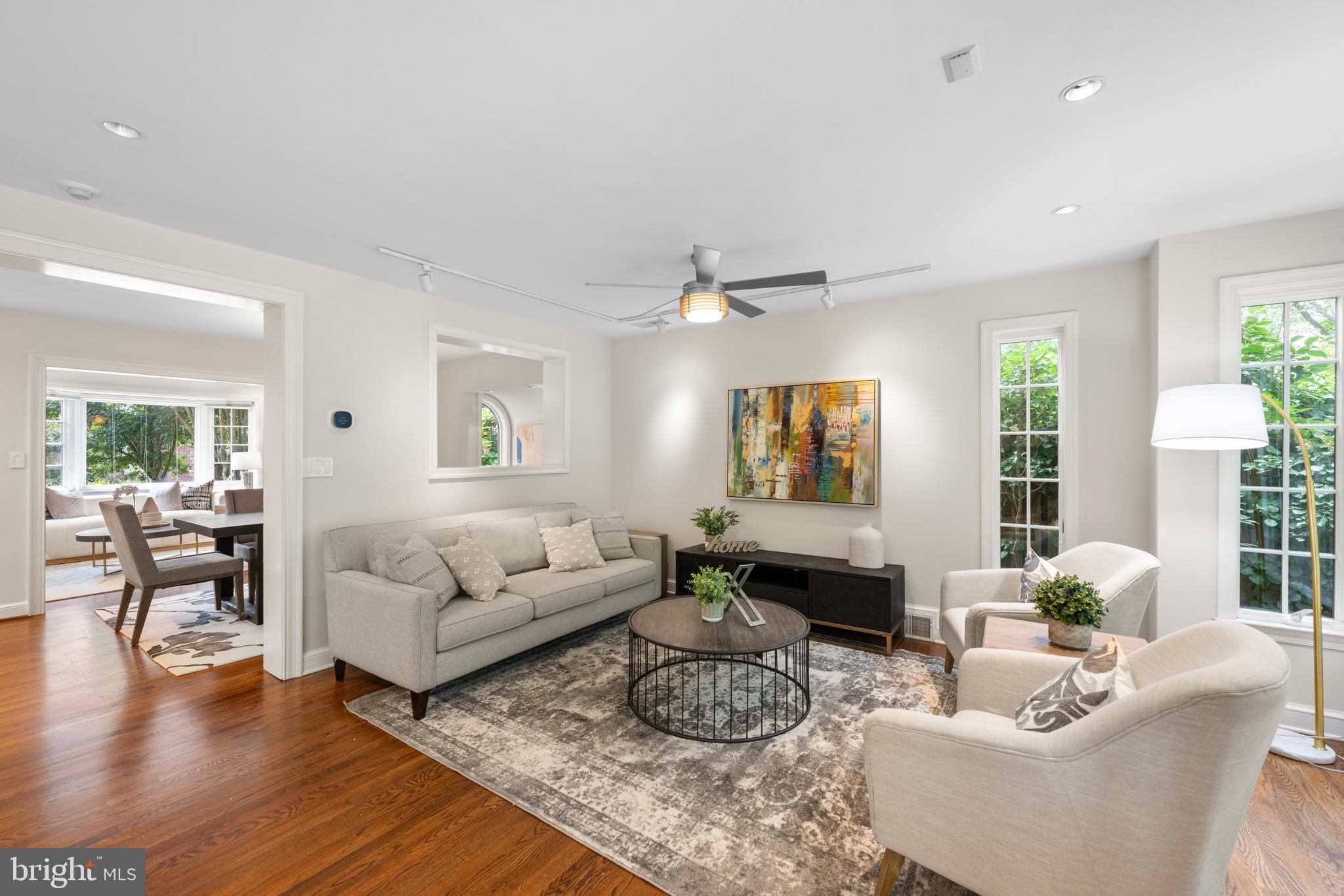 3915 47th Street Northwest Washington, DC 20016 - Photo 6 of 40 a living room with furniture and a large window