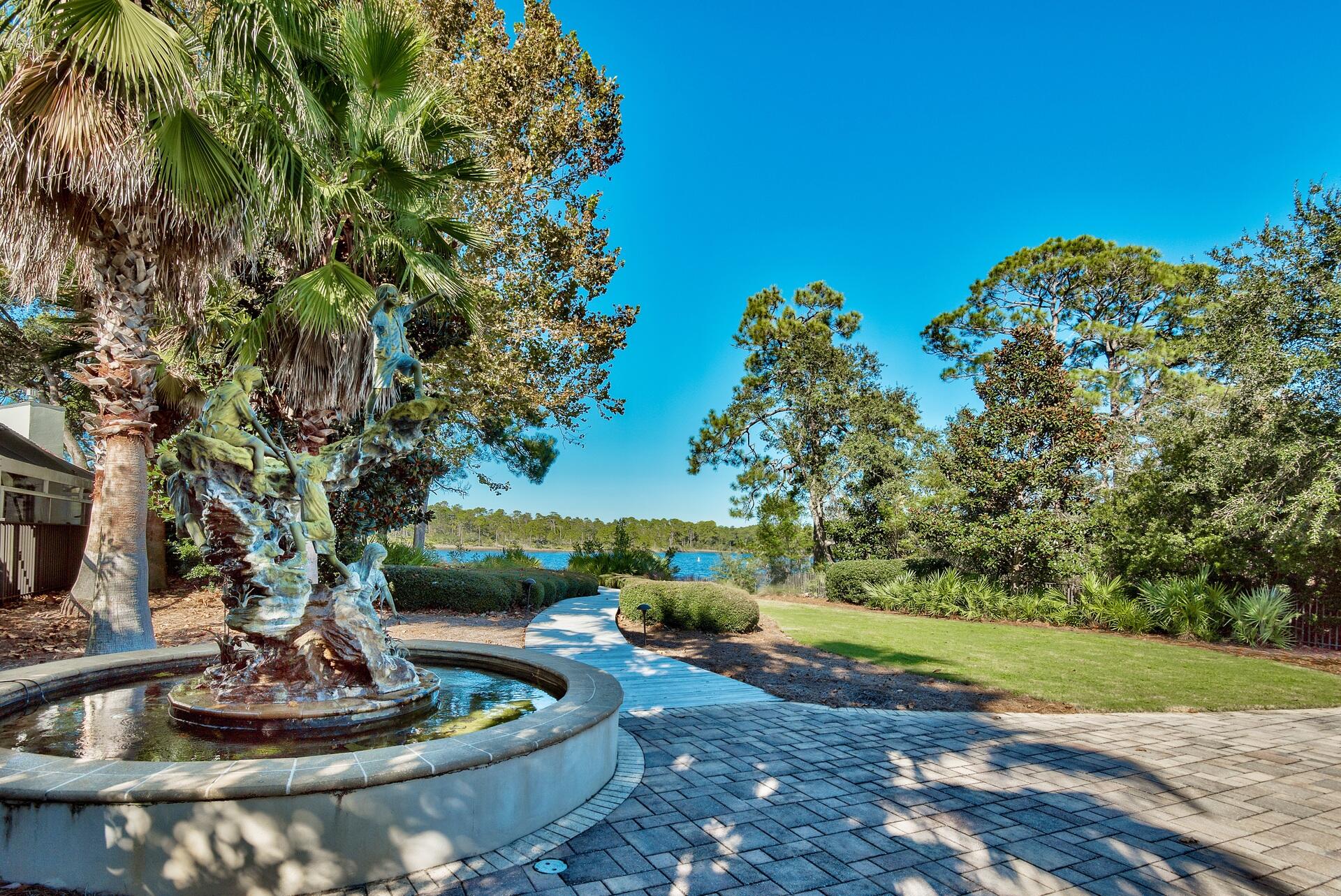5 Inlet Cove Inlet Beach, FL 32461 - Photo 49 of 52 a view of a backyard with plants and a garden