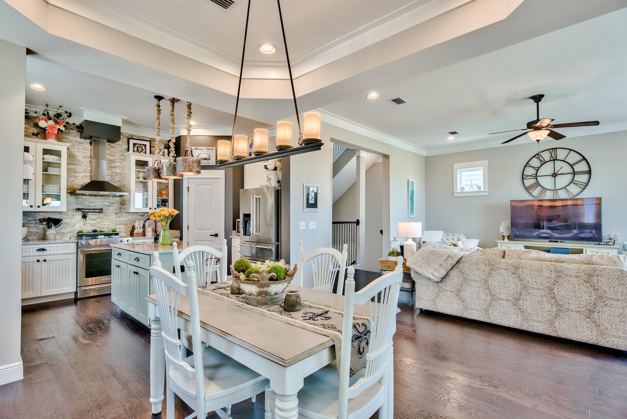 5 Inlet Cove Inlet Beach, FL 32461 - Photo 10 of 52 a living room with furniture and a chandelier