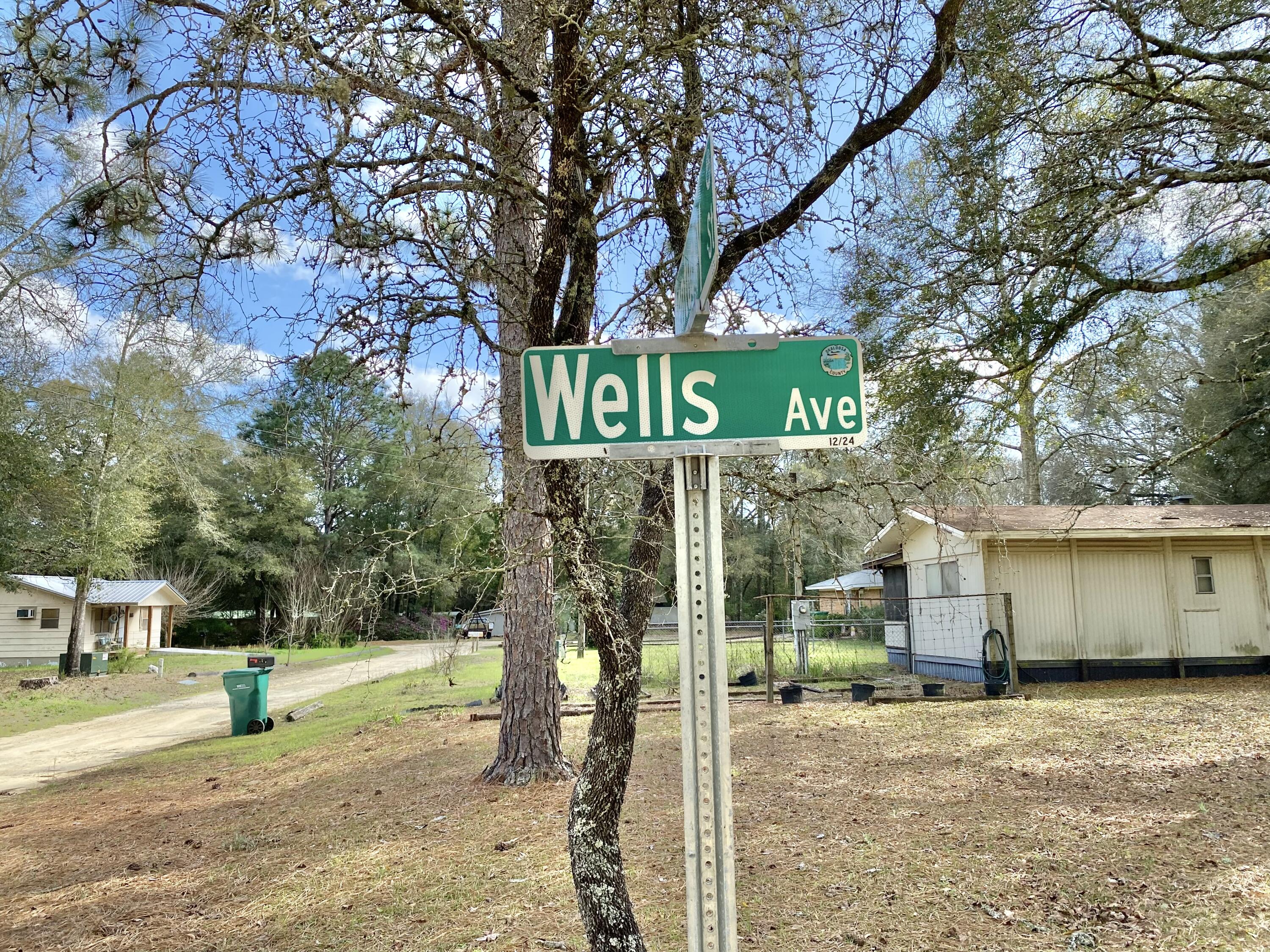 3210 Wells Avenue Crestview, FL 32539 - Photo 2 of 21 a street sign on a sidewalk next to a road
