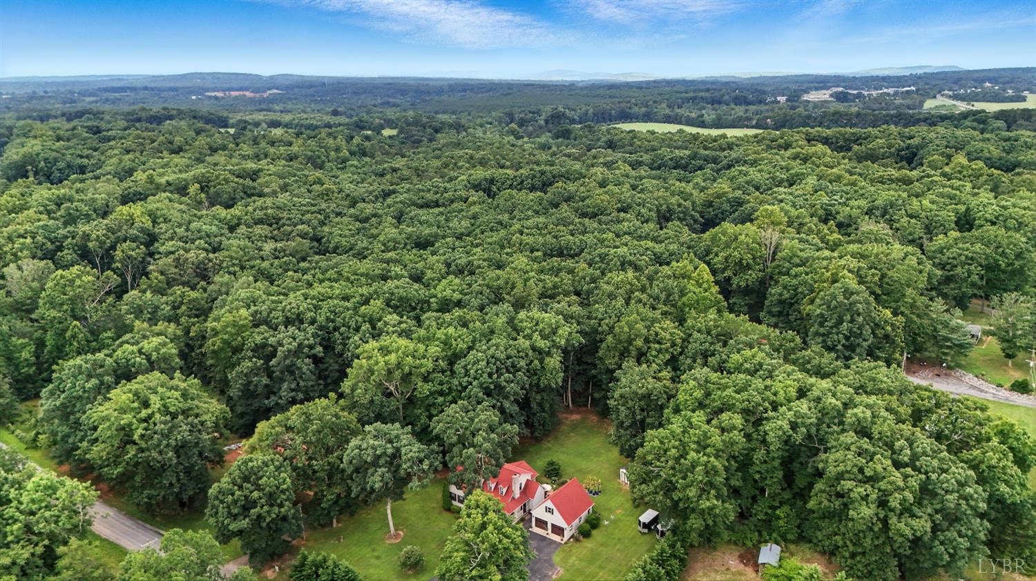 69 Gough Road Rustburg, VA 24588 - Photo 57 of 61 an aerial view of residential houses with outdoor space and trees
