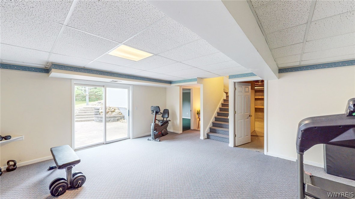 7155 Combs Drive Eden, NY 14075 - Photo 25 of 36 Partially finished "living area" w/ exterior walko