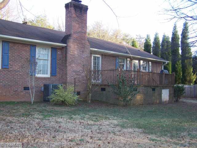 212 Cardwell Road Mayodan, NC 27027 - Photo 2 of 16 Exterior Front. Great back deck with brick foundation.