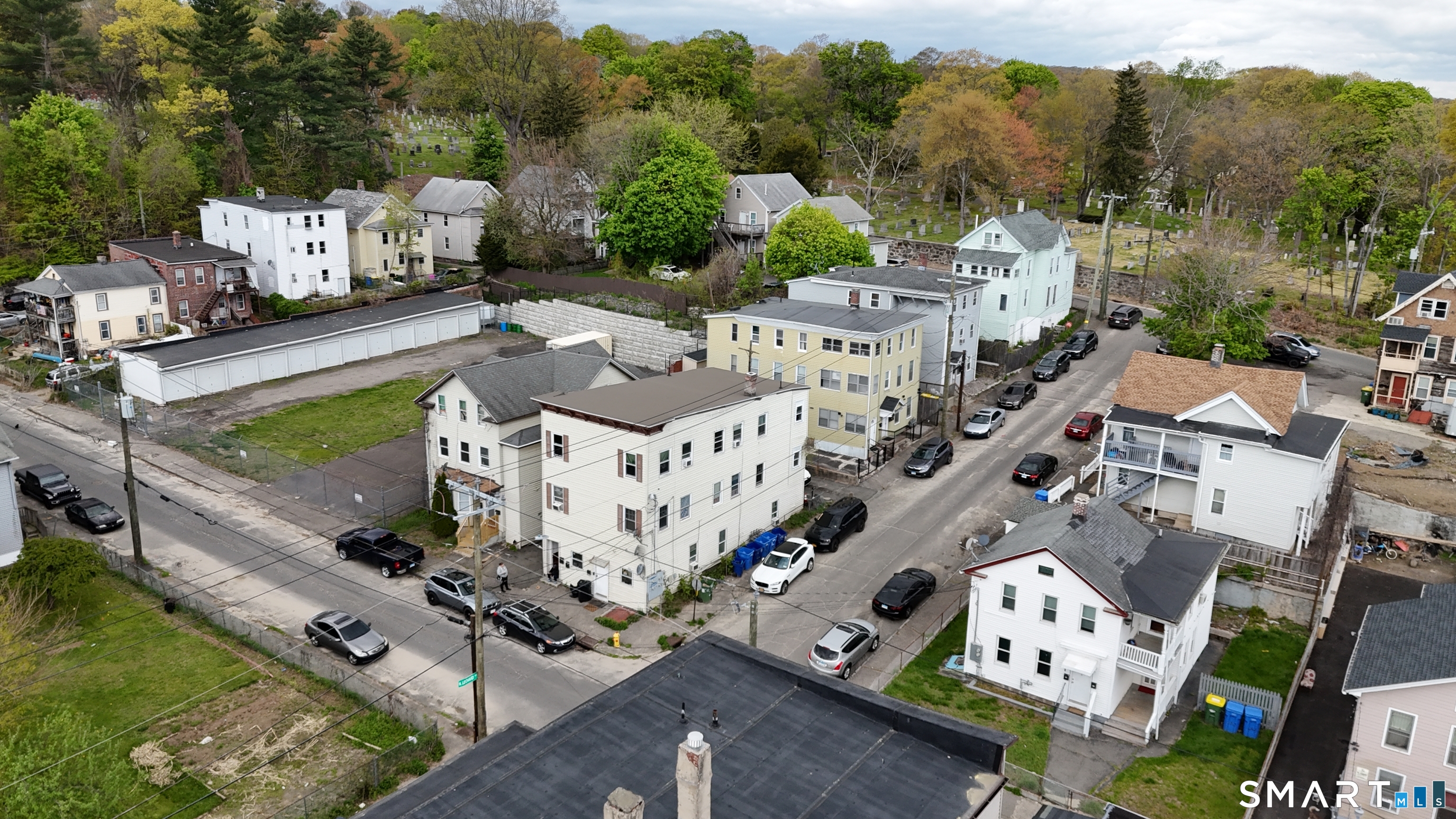 38 Green Street Waterbury, CT 06708 - Photo 2 of 17 an aerial view of a house with a garden