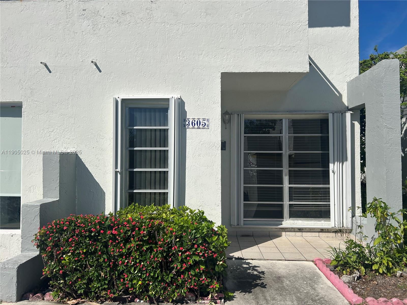 a front view of a house