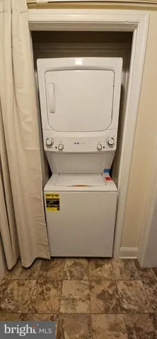 a utility room with a washer and dryer