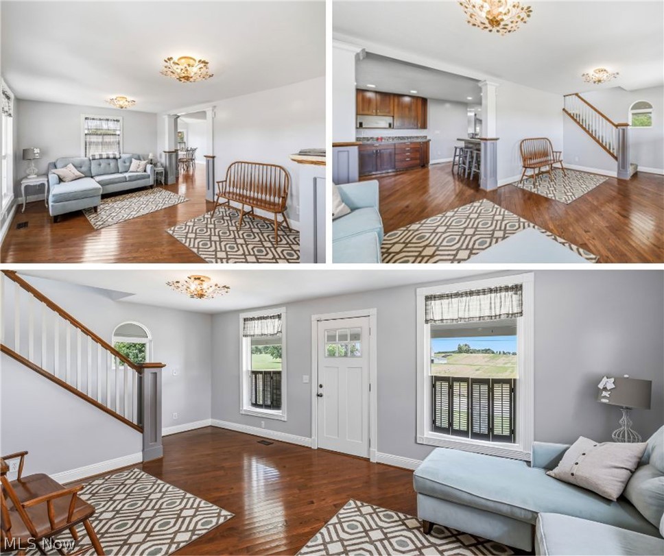 26648 Highway 172 East Rochester, OH 44625 - Photo 20 of 46 Living room and steps to second floor