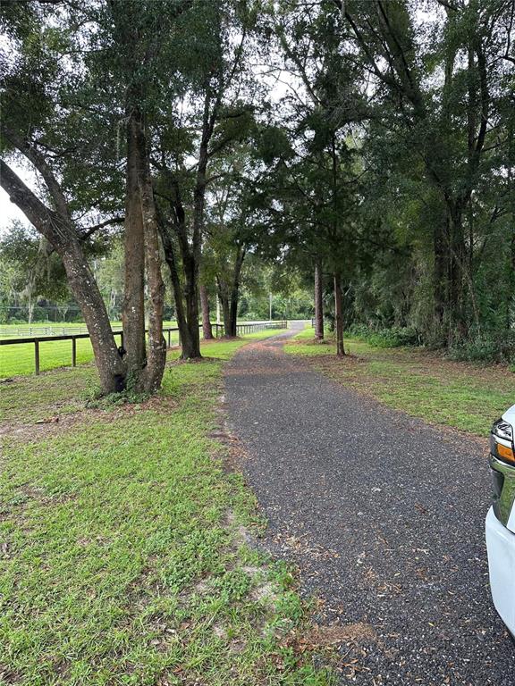 17067 Northwest Gainesville Road Reddick, FL 32686 - Photo 18 of 25 a view of outdoor space with deck and yard